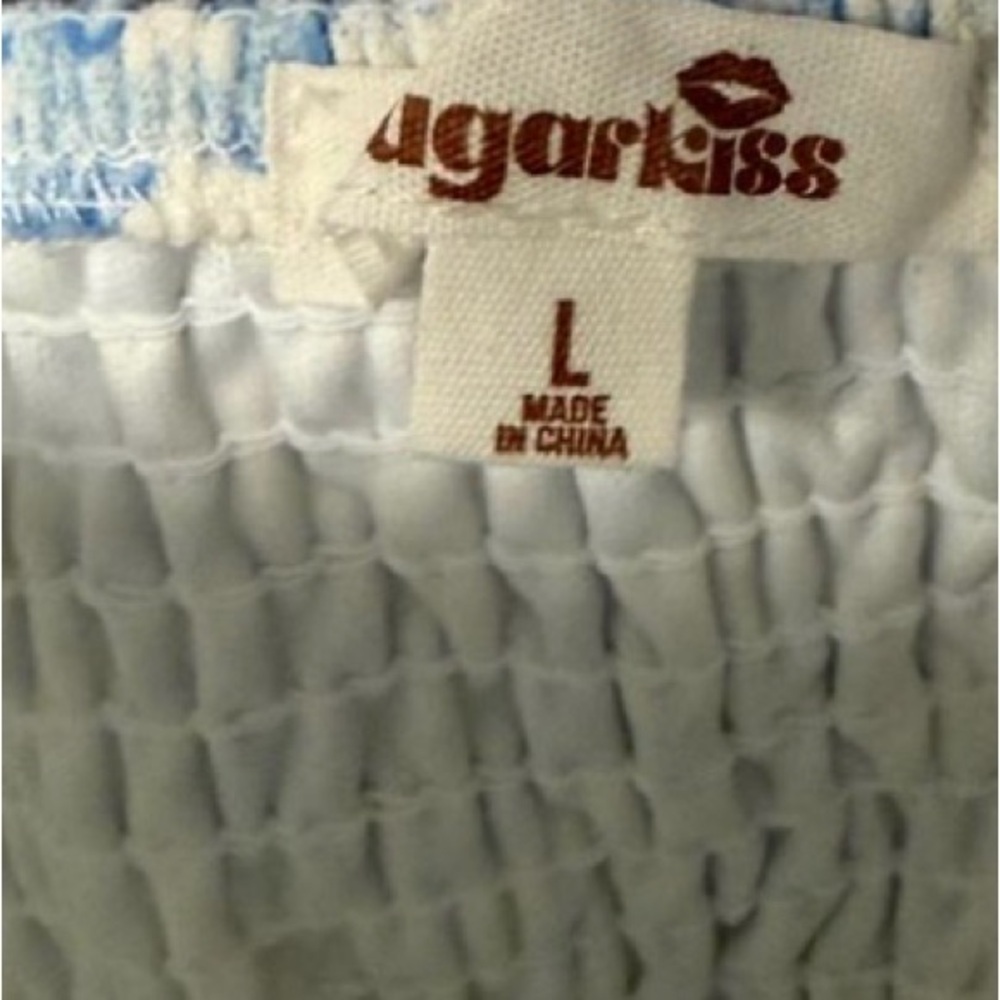 Agarkiss White Smocked Skirt
